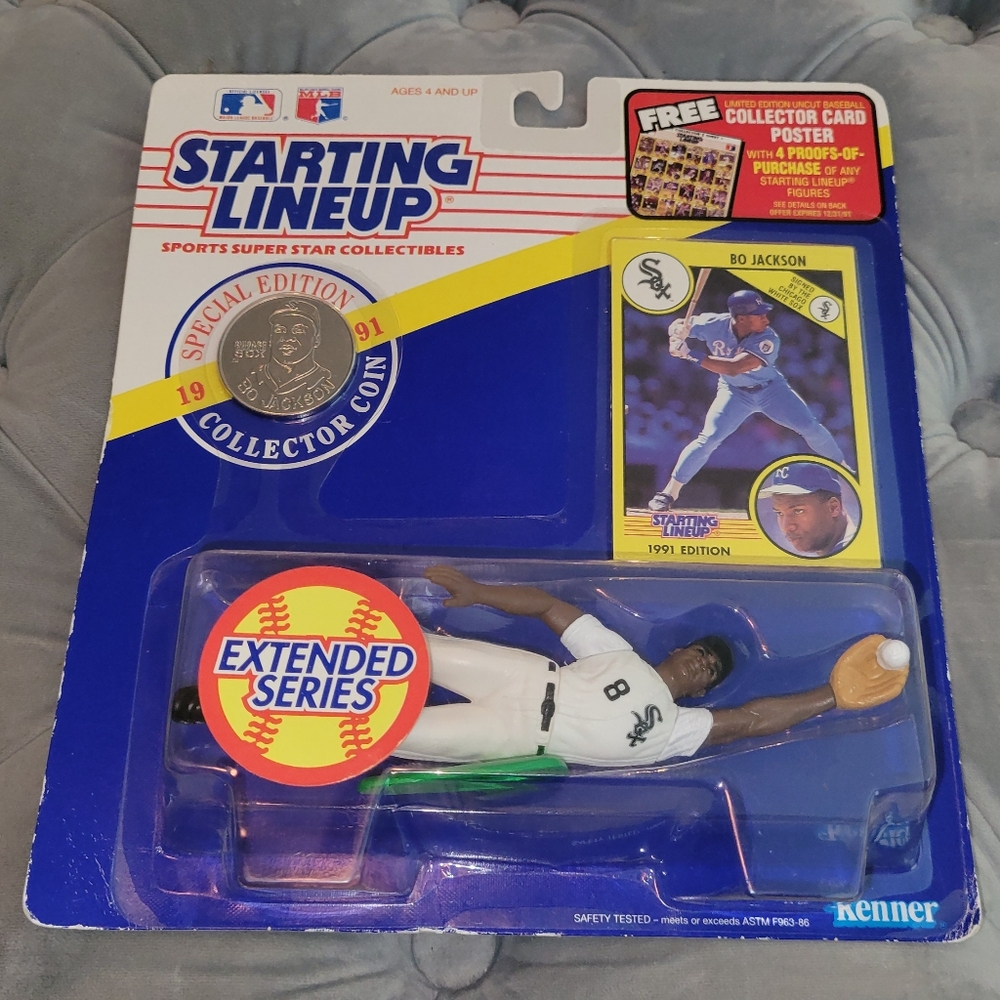 Bo Jackson Starting Lineup Figure Sox 1991 Extend Series Special Edition
